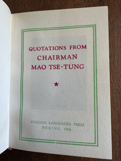 Quotations From Chairman Mao Tse-Tung