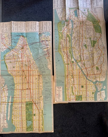 Street Map of New York (Manhattan & SW Bronx)
