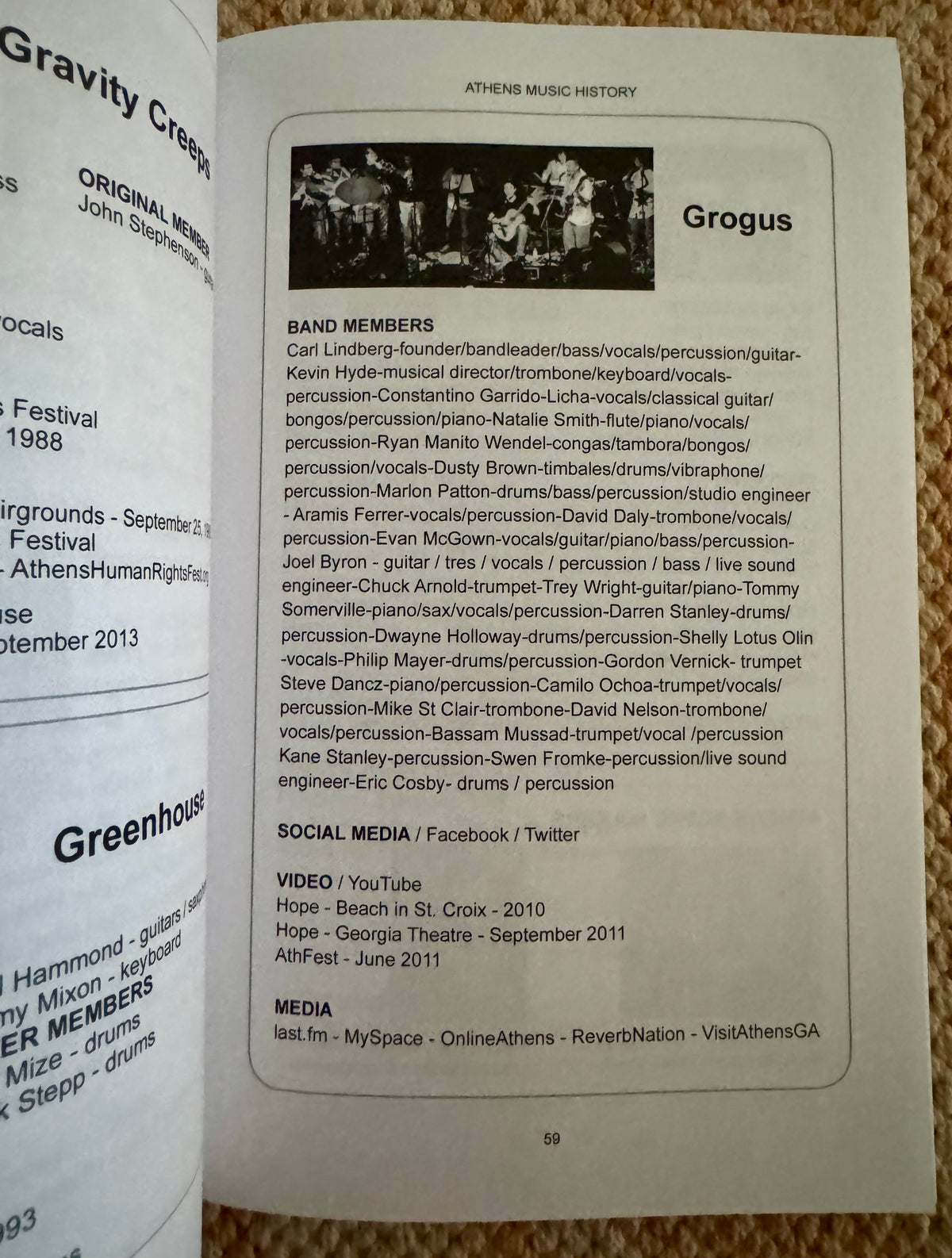 Athens Music History