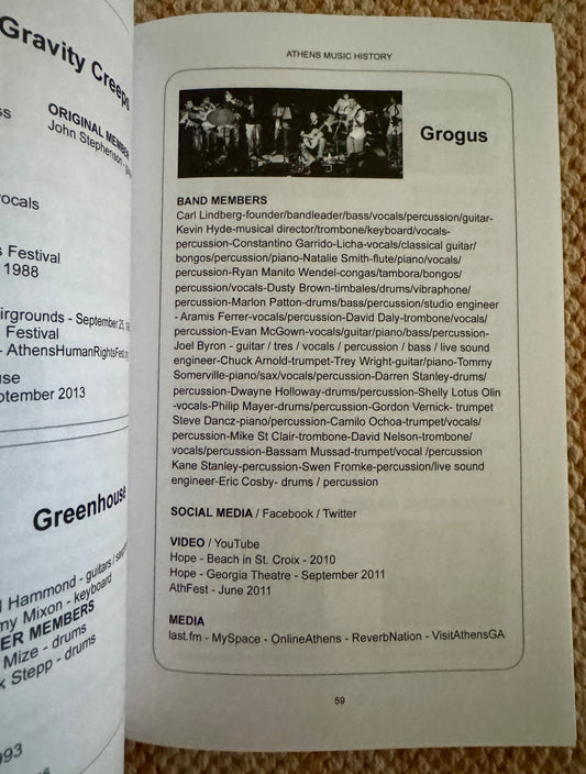 Athens Music History
