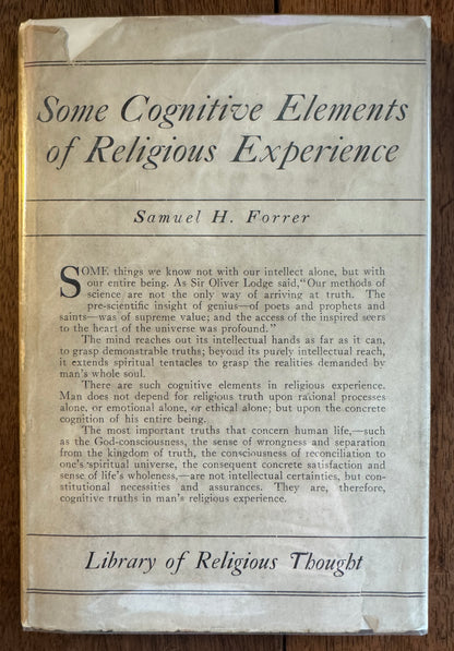 Some Cognitive Elements of Religious Experience