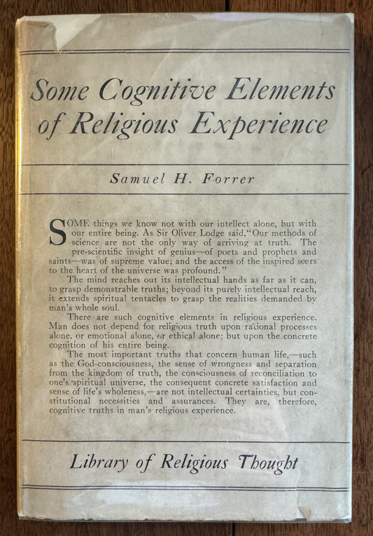 Some Cognitive Elements of Religious Experience