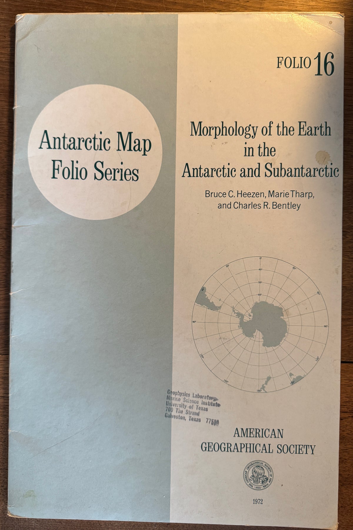 Morphology of the Earth in the Antarctic and Subantarctic