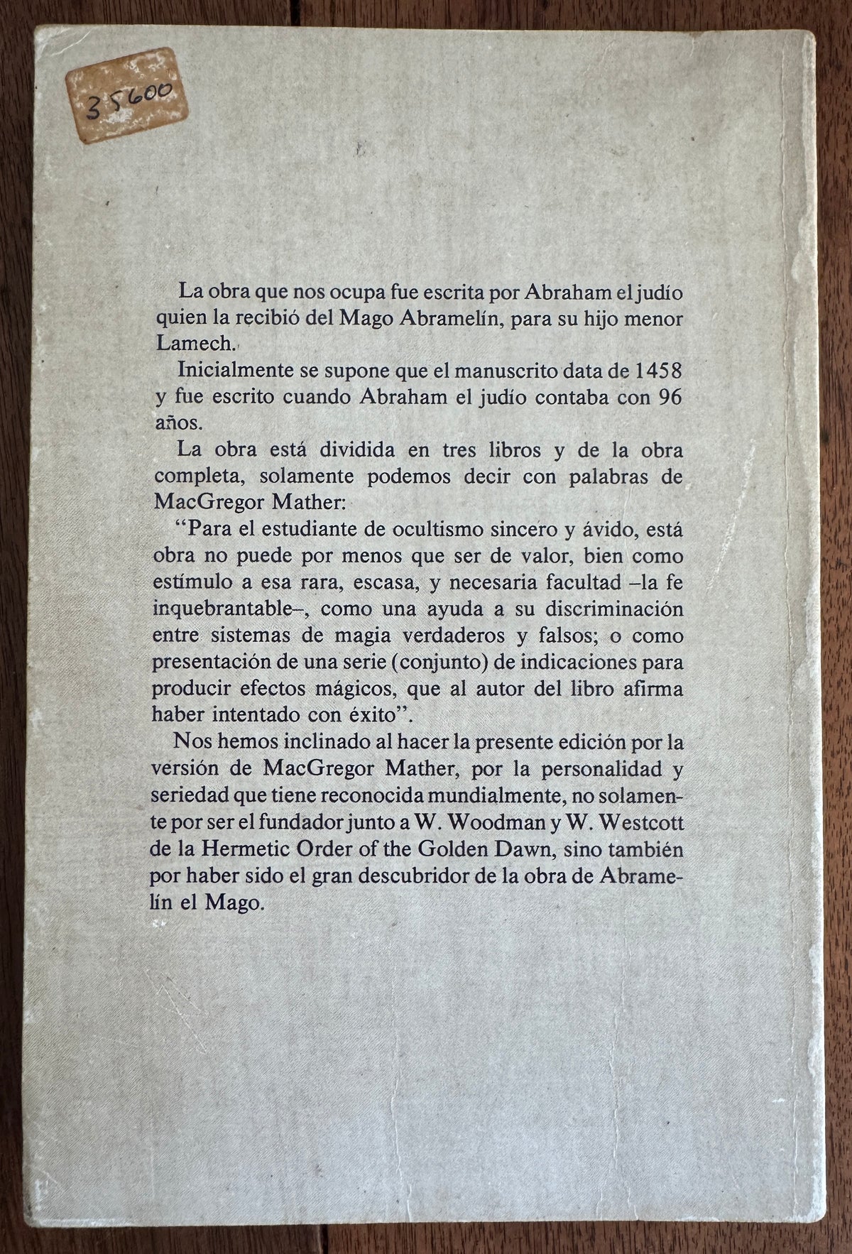 El Libro de la Magia Sagrada de Abramelin El Mago