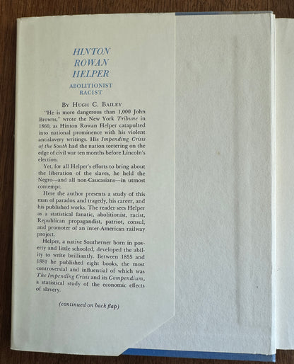 Hinton Rowan Helper: Abolitionist-Racist
