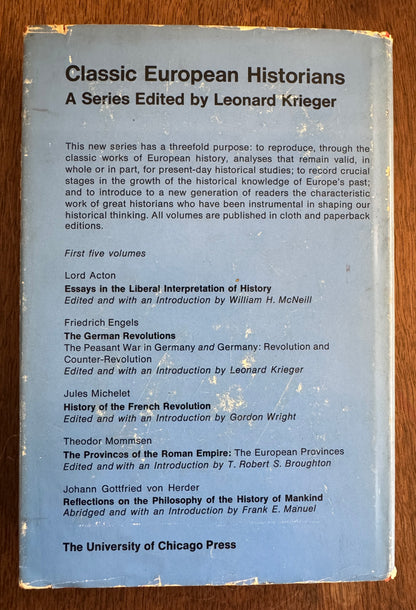 Reflections on the Philosophy of the History of Mankind