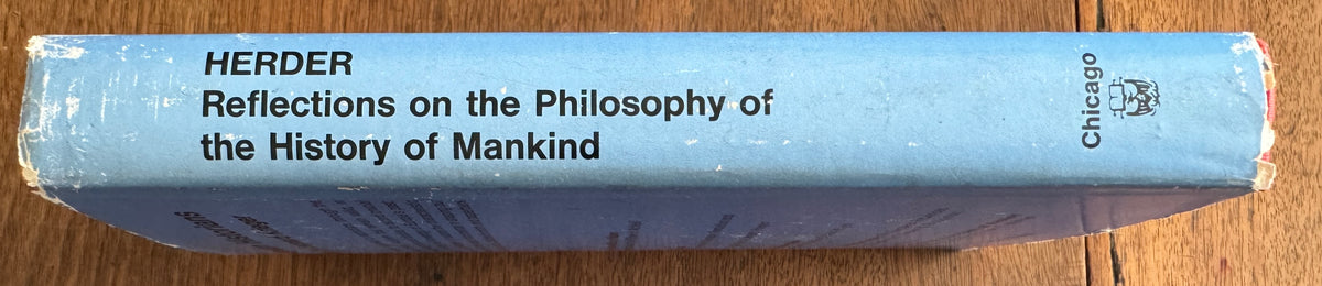 Reflections on the Philosophy of the History of Mankind