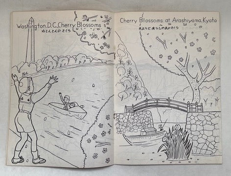 Set of 4 American-Japanese Coloring and Talking Books