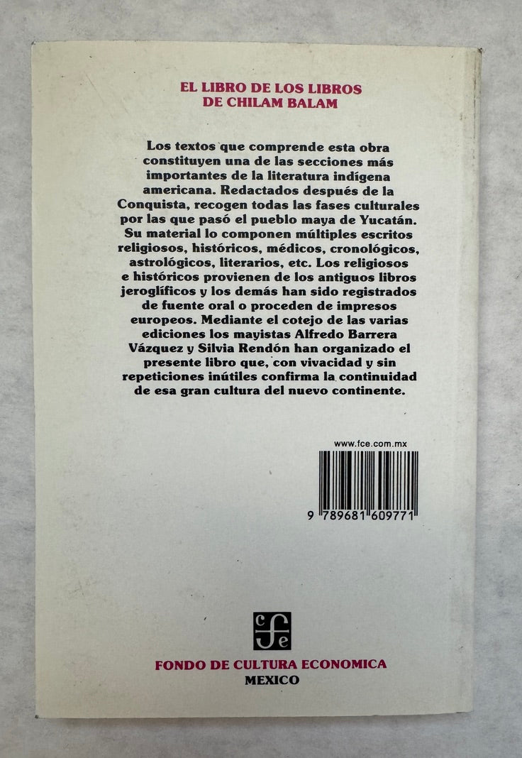 El Libro de Los Libros de Chilam Balam
