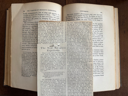 The Varieties of Religious Experience; A Study in Human Nature, Being the Gifford Lectures on Natural Religion Delivered At Edinburgh in 1901-1902