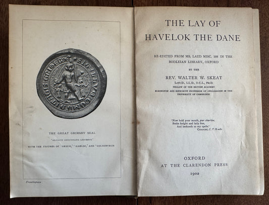 The Lay of Havelok the Dane: Re-Edited From Ms. Laud Misc. 108 in the Bodleian Library, Oxford