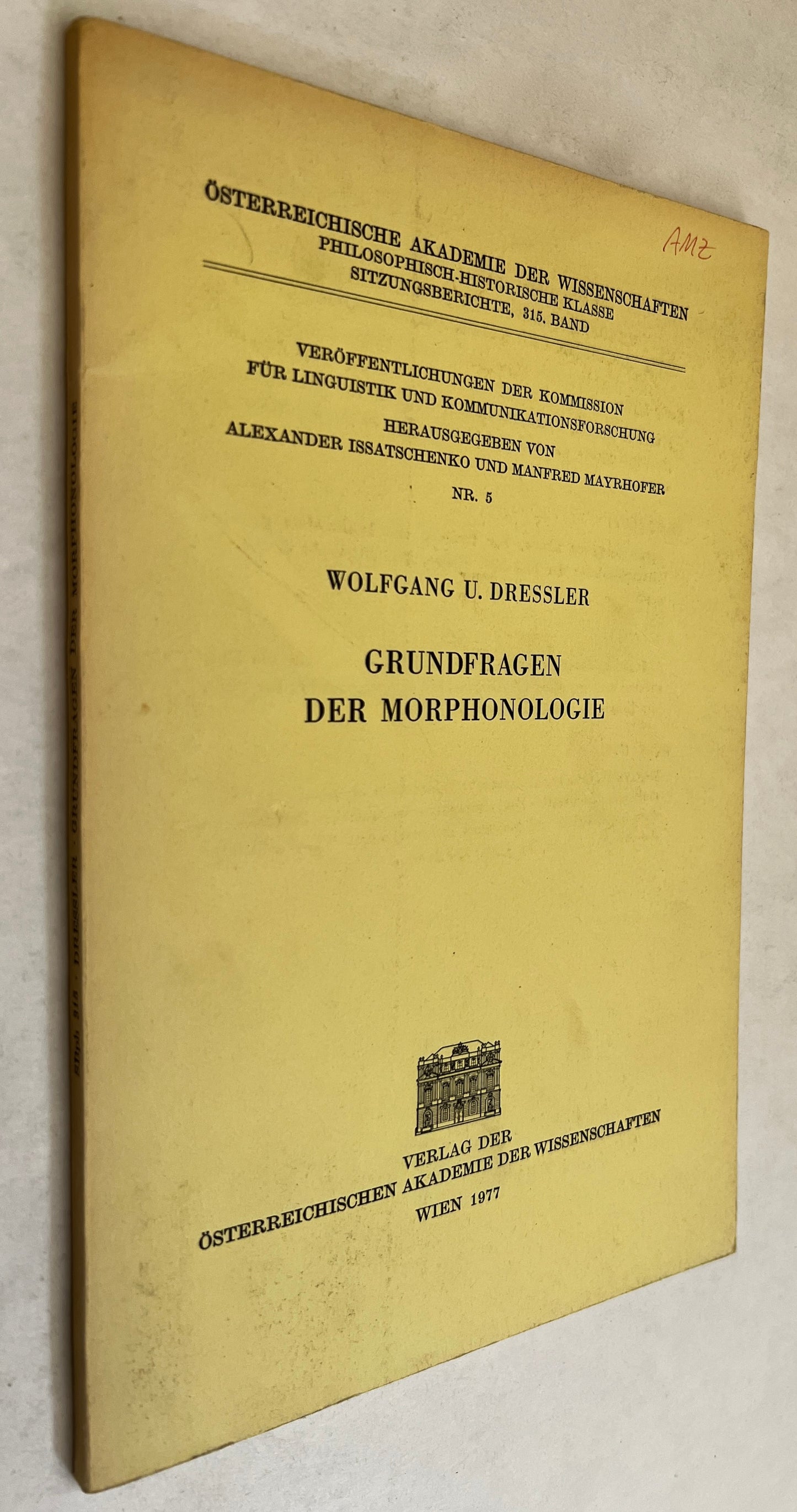 Grundfragen der Morphonologie