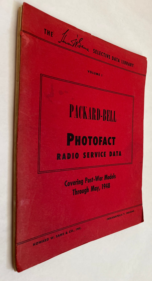 Packard-Bell Photofact Radio Service Data