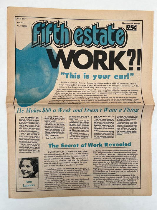 The Fifth Estate; Vol 12, No. 8 (284) July 1977