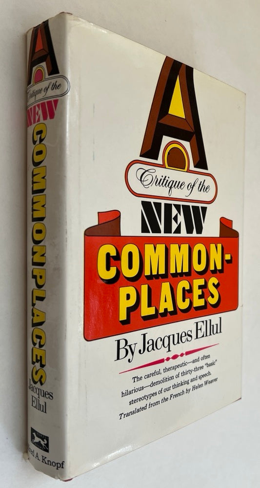 A Critique of the New Commonplaces. Uniform  Exégèse Des Nouveaux Lieux Communs. English