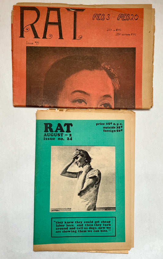 RAT; Issue #19 Feb 3– Feb 20; Issue no. 24; August –2 [sic]